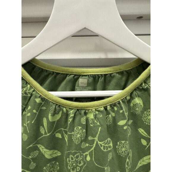 Tea Collection Green Dress Size 4 Girls 100% Cotton - Picture 4 of 7